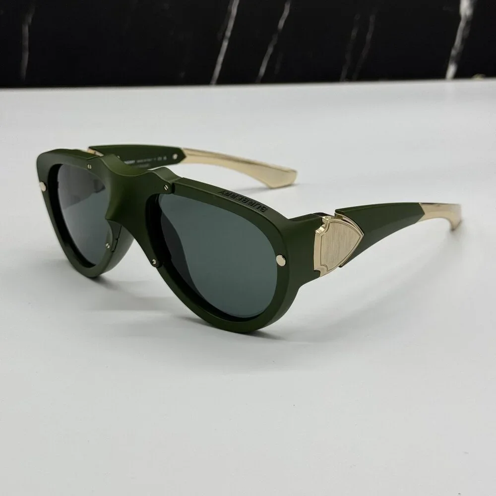 NEW BURBERRY BE4433U 413871 SUNGLASSES GREEN UNISEX BE4433U 4138/71 BURBERRY